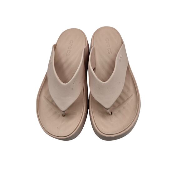 Crocs platform flip flop sandal Womens Sz 6 quartz pink - Picture 6 of 6